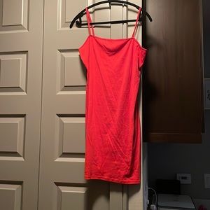 Orange tank dress